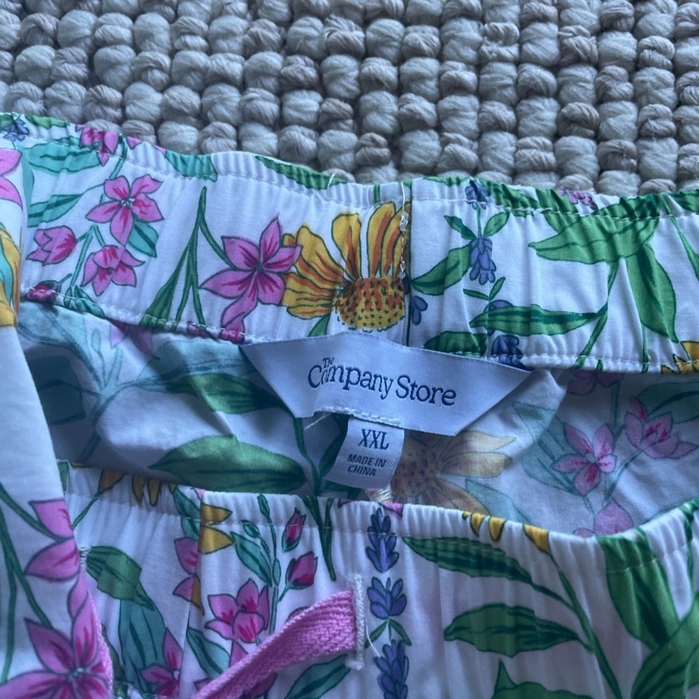 The Company Store Floral Pajama Set - Multicolor - Picture 3 of 4